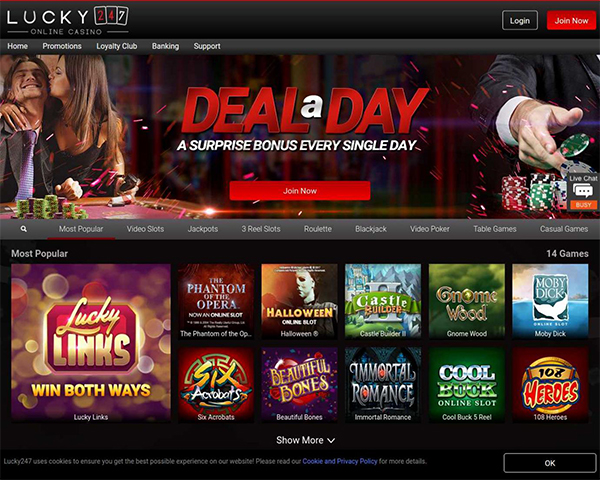 Lucky247 mobile casino download free